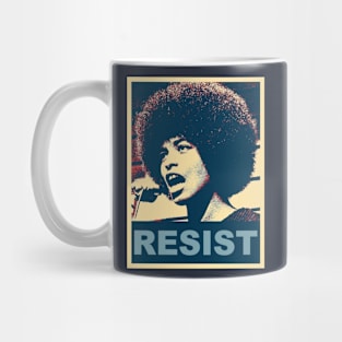 Angela Davis Resist Mug